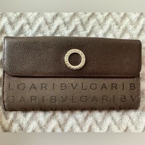 Bvlgari Canvas Monogram Long Wallet